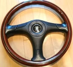 正規品】NARDI ナルディ マホガニーウッドステアリング イタリア製