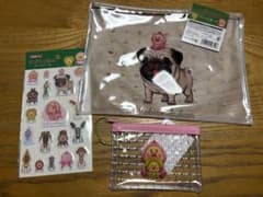 こびとづかん フラットポーチ ぷくっとシール ミニメッシュポーチ　セリアのサムネイル