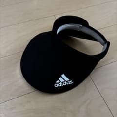 adidas レディースサンバイザー ブラックのサムネイル
