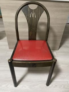 【McDonald's ビンテージ木製椅子】 希少なマクドナルドの椅子です。 McDonald's ビンテージ木製椅子】 希少なマクドナルドの椅子です