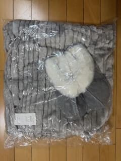 MURUA ノベルティ　ブランケット スリッパ セット グレー - 4