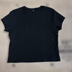 UNIQLO 半袖 クルーネックTシャツ ブラック Lのサムネイル
