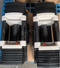 中古26-6パワーブロック ダンベル 可変式 42kg 2個セット24段階調節