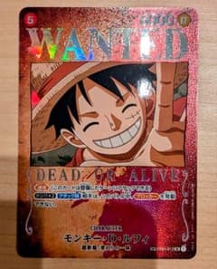 ワンピースカードゲーム 手配書  モンキー・D・ルフィ SR SP ST01のサムネイル
