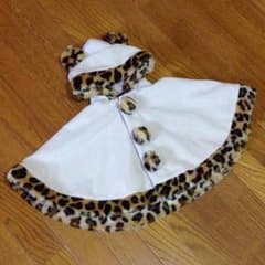 美品♡ 送料無料‼︎ ヒョウ柄 くまさん ポンチョのサムネイル