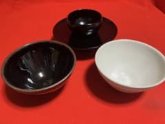 茶道具 天目台と　天目茶碗2点セットのサムネイル