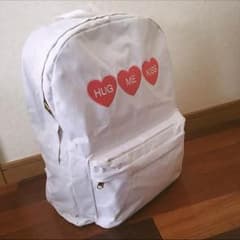 WEGO ハート♡ リュック バックパック ホワイト 白のサムネイル