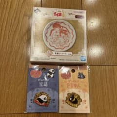 이치 반 쿠지 란마 1/2 F 상 식기 아소트 플레이트 핀 배지