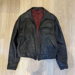 Paul Smith ポールスミス レザージャケット シングルライダース L 黒のサムネイル