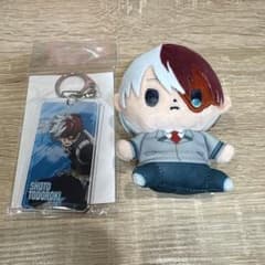 僕のヒーローアカデミア 轟焦凍 ぬいぐるみ キーホルダー セット もっちびのサムネイル