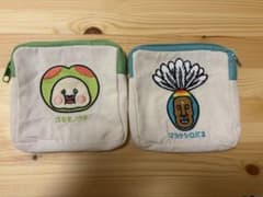 スモモノウチ マヨケシロバネ　 ポーチ 2個セットのサムネイル