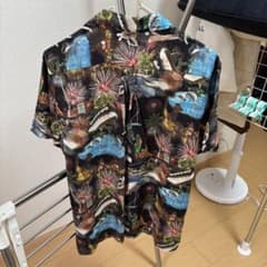 THE CRIMIE 半袖シャツ 総柄 花火 バニー Mサイズのサムネイル