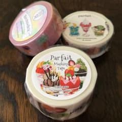 マスキングテープ 3点セット パフェ/アイス/スイーツ 新品のサムネイル
