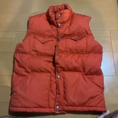 THE NORTH FACE ダウンベスト オレンジ Mサイズ 80s 茶タグ - メルカリ
