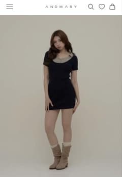 ANDMARY Nina stripe shirt mini dressのサムネイル