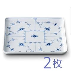 ロイヤルコペンハーゲンス クエアディッシュ 2枚セット - メルカリ