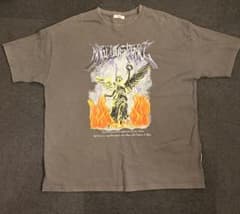 Perushu ANGEL OF PEACE プリントTシャツ グレーのサムネイル
