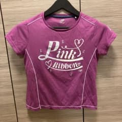 New Balance ピンク リボン テニス Tシャツ Mサイズのサムネイル