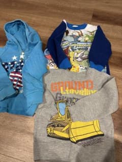 男の子 まとめ売り 3点セット パーカー トレーナー 裏起毛 100cm