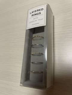 FLOWERING レイヤードリング 5個セット #11のサムネイル