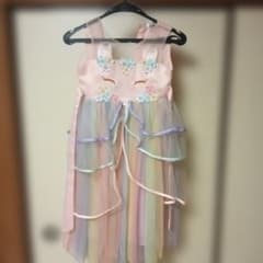 キッズ フォーマルドレス 120cm ピンク レインボーのサムネイル