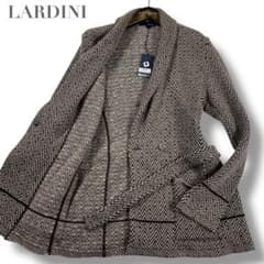 ほぼ未使用✨ラルディーニ ニットジャケット アルパカ混 シェブロン