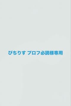 ぴちりす プロフ必読様専用 まとめ商品のサムネイル