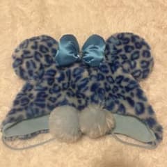 ディズニー ファンキャップ 水色 Disney - ディズニー 水色 ビジュー付き ファンキャップ