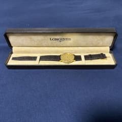 LONGINES ロンジン クォーツ 腕時計 ゴールド文字盤　箱有り動作しませんのサムネイル