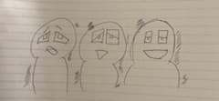 だるい奴ら　(手書きイラスト)のサムネイル