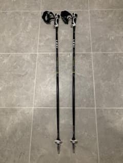 LEKI スキー ストック チタン製 黒 白 - メルカリ