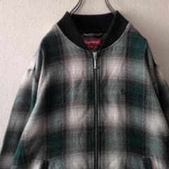 超人気☆シュプリーム 刺繍ロゴ オンブレチェック ジャケット L 超人気☆シュプリーム 刺繍ロゴ オンブレチェック ジャケット L - メルカリ
