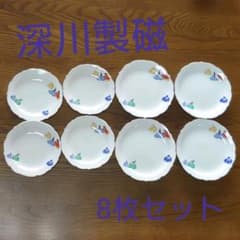 深川製磁 六歌仙 平皿 8枚セットのサムネイル