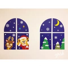 ダッフィー風✩クリスマス壁面のサムネイル