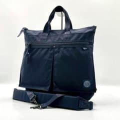 【極美品】PORTER CLASSIC 2way ヘルメットバッグ ネイビー 紺 極美品】PORTER CLASSIC 2way ヘルメットバッグ ネイビー 紺 - メルカリ