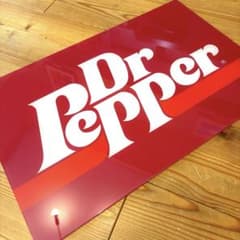 1980年代 ドクターペッパー アクリル 看板 ディスプレイ サイン