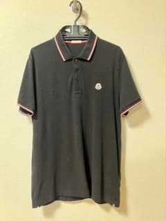 MONCLER ポロシャツ ブラック トリコロールラインのサムネイル