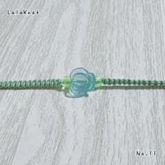 ハンドメイド ビーズ ミサンガ ブレスレット アクセサリー フラワー お花のサムネイル