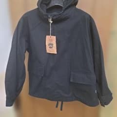 GRIP SWANY キャンプサルベージダック地パーカー ブラック M