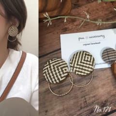 new♡ 大ぶり秋デザイン リングピアス イヤリングのサムネイル
