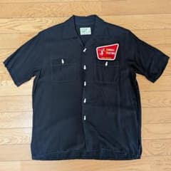 美品】THE REAL McCOY'S ボーリングシャツ ブラック S - メルカリ