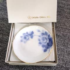 OKURA 小倉陶園　青いバラの皿　15cm 5枚組セットのサムネイル