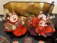 創作人形作家石渡いくよ作◇雛人形◇猫雛人形◇古布縮人形◇笑顔溢れる