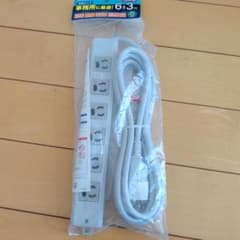 ELPA OAT-JP63H 接地アダプター付 OAタップ 3mのサムネイル