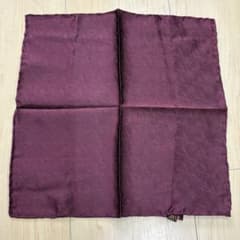 GUCCI グッチ ポケットチーフ スカーフ パープル 小さめサイズ no.46 