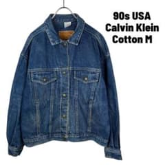 90s Calvin Klein USA 濃紺 インディゴブルー 春秋冬 - メルカリ