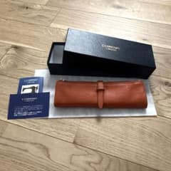 CCOMPANY LIMITED 本革ペンケース オレンジ - メルカリ