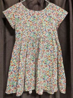 【110cm】キッズ半袖ワンピース 綿100%のサムネイル