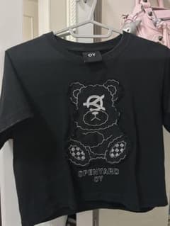 OY くま Tシャツ ブラック