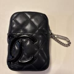 CHANEL ブラック キルティングシガレットケース - メルカリ